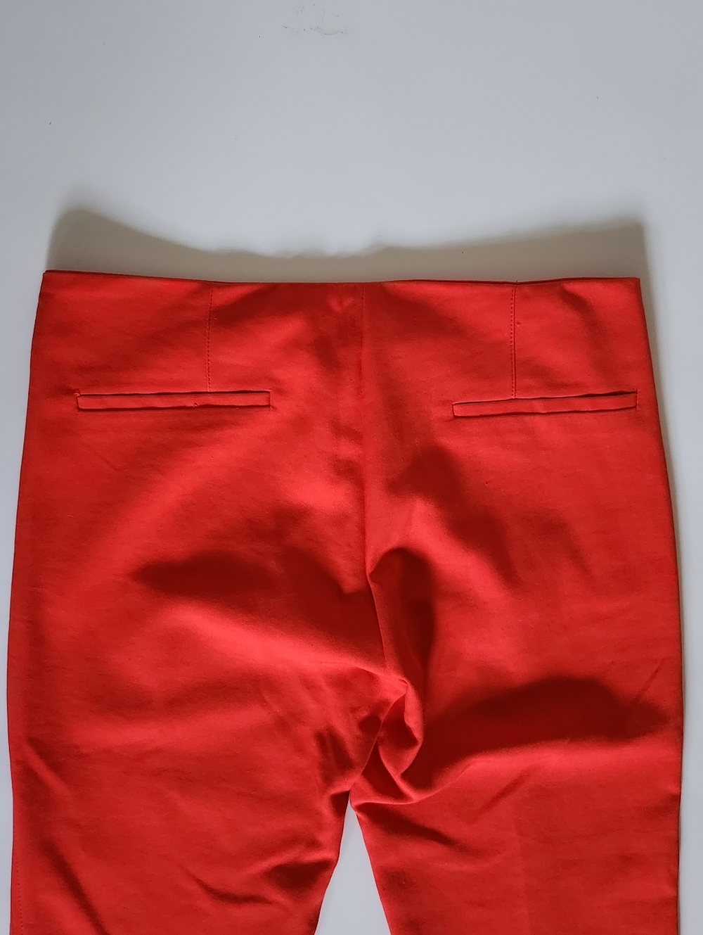 Zara Basic Red Tailored Pants - Picture 4 of 10